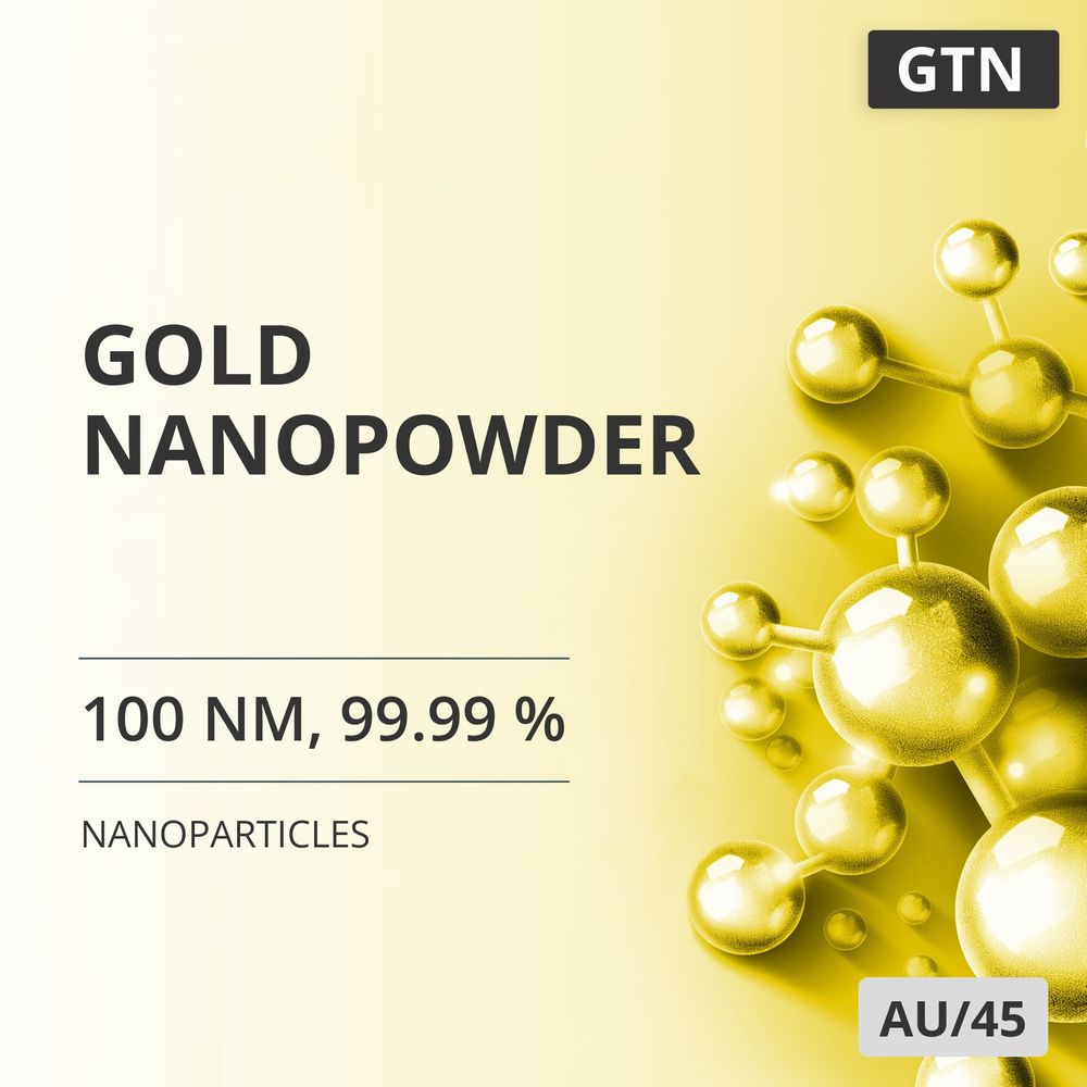 Gold Nanopowder, 100 nm, 99.99 % (AU/45)