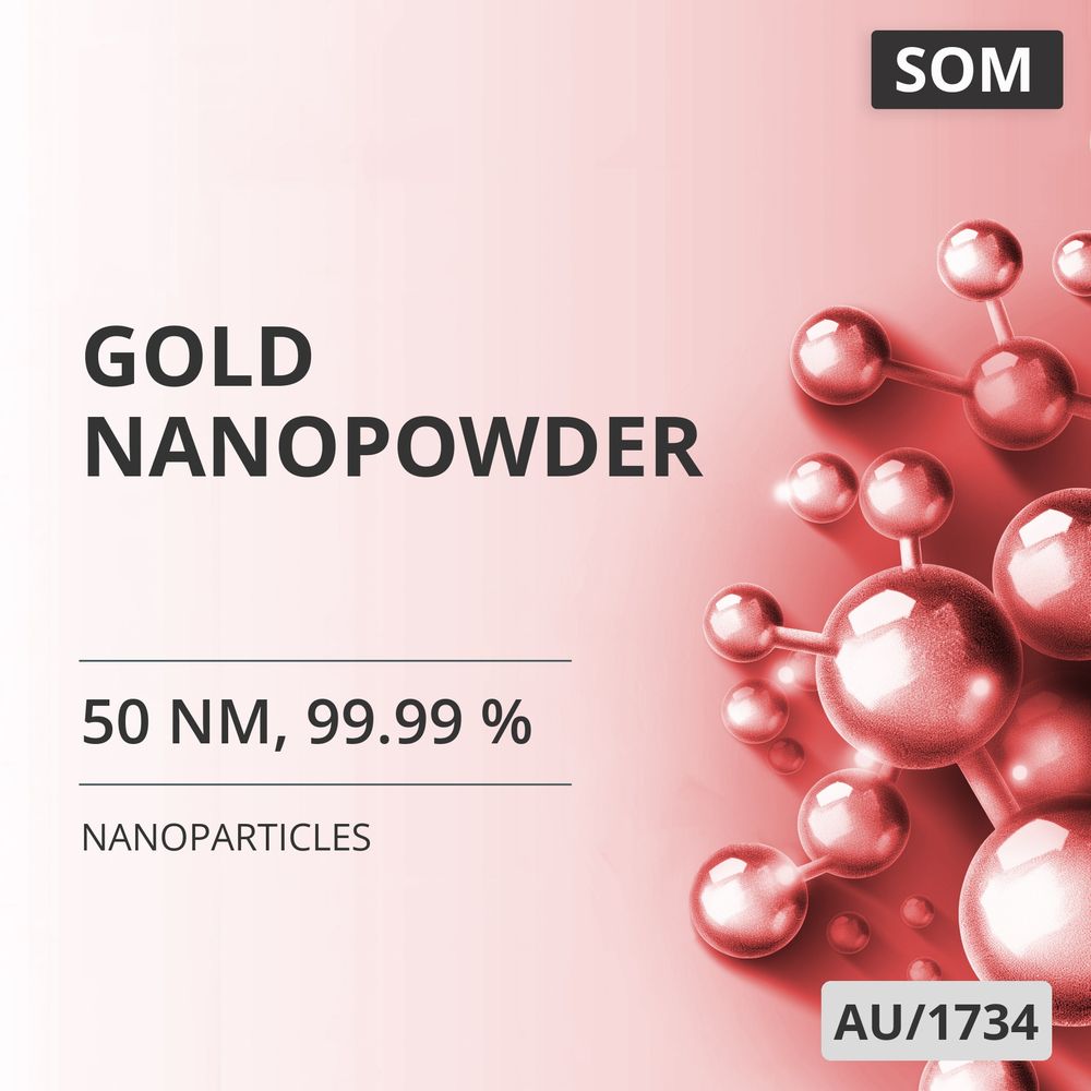 Gold Nanopowder, 50 nm, 99.99 % (AU/1734)