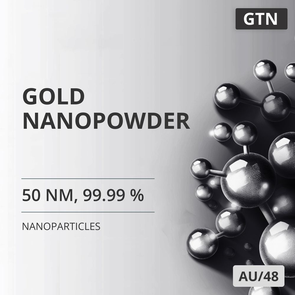 Gold Nanopowder, 50 nm, 99.99 % (AU/48)