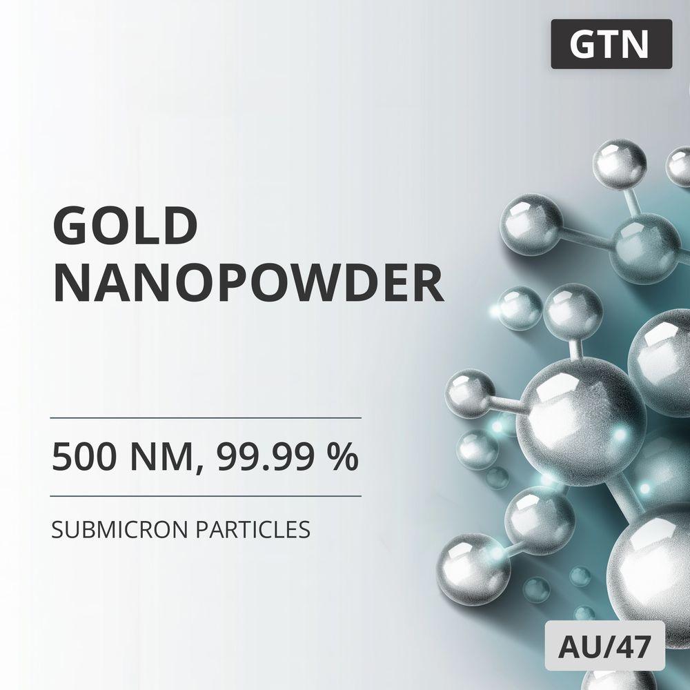 Gold Nanopowder, 500 nm, 99.99 % (AU/47)