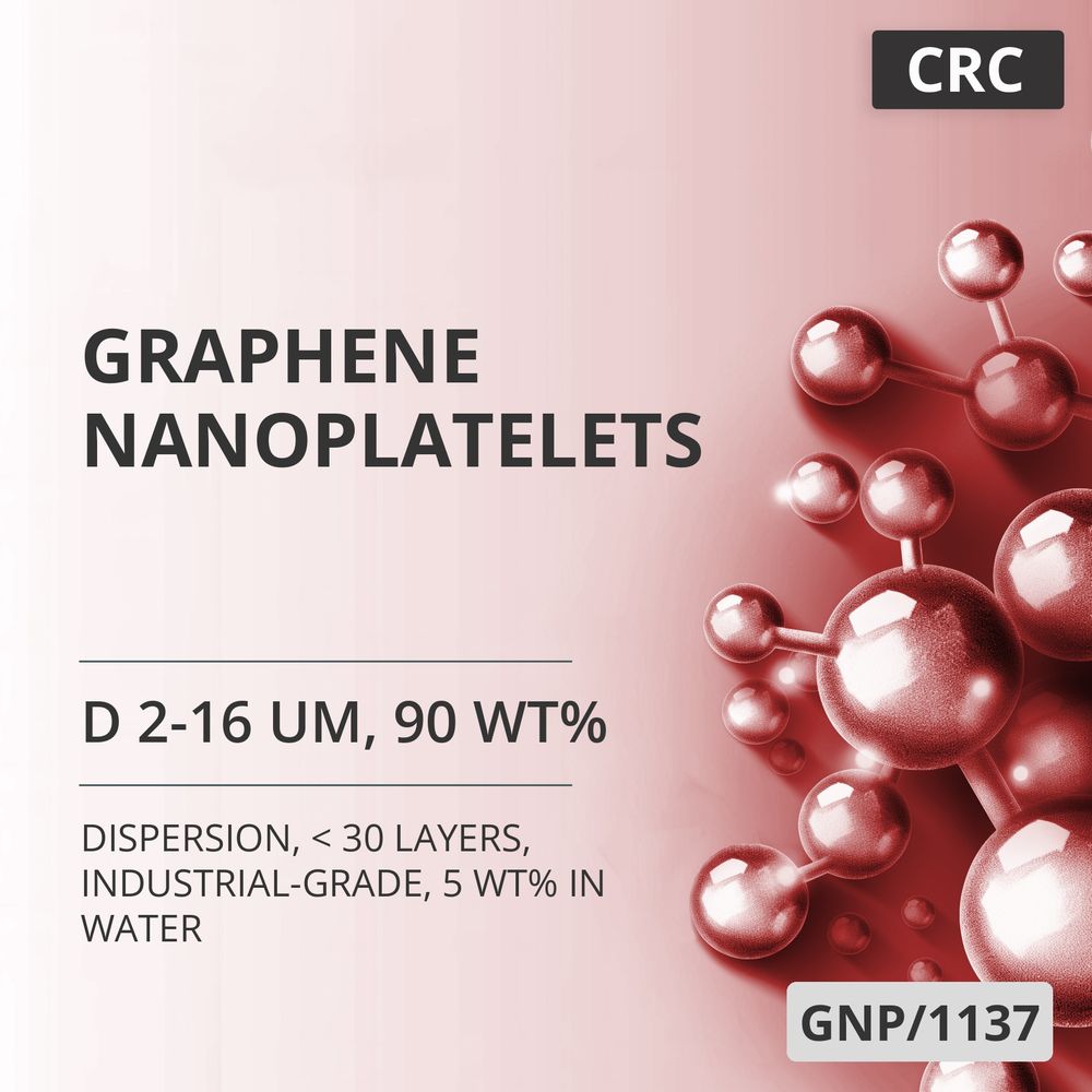 Graphene Nanoplatelets, D 2-16 um, 90 wt%, < 30 Layers, Industrial-Grade, 5 wt% in Water (GNP/1137)