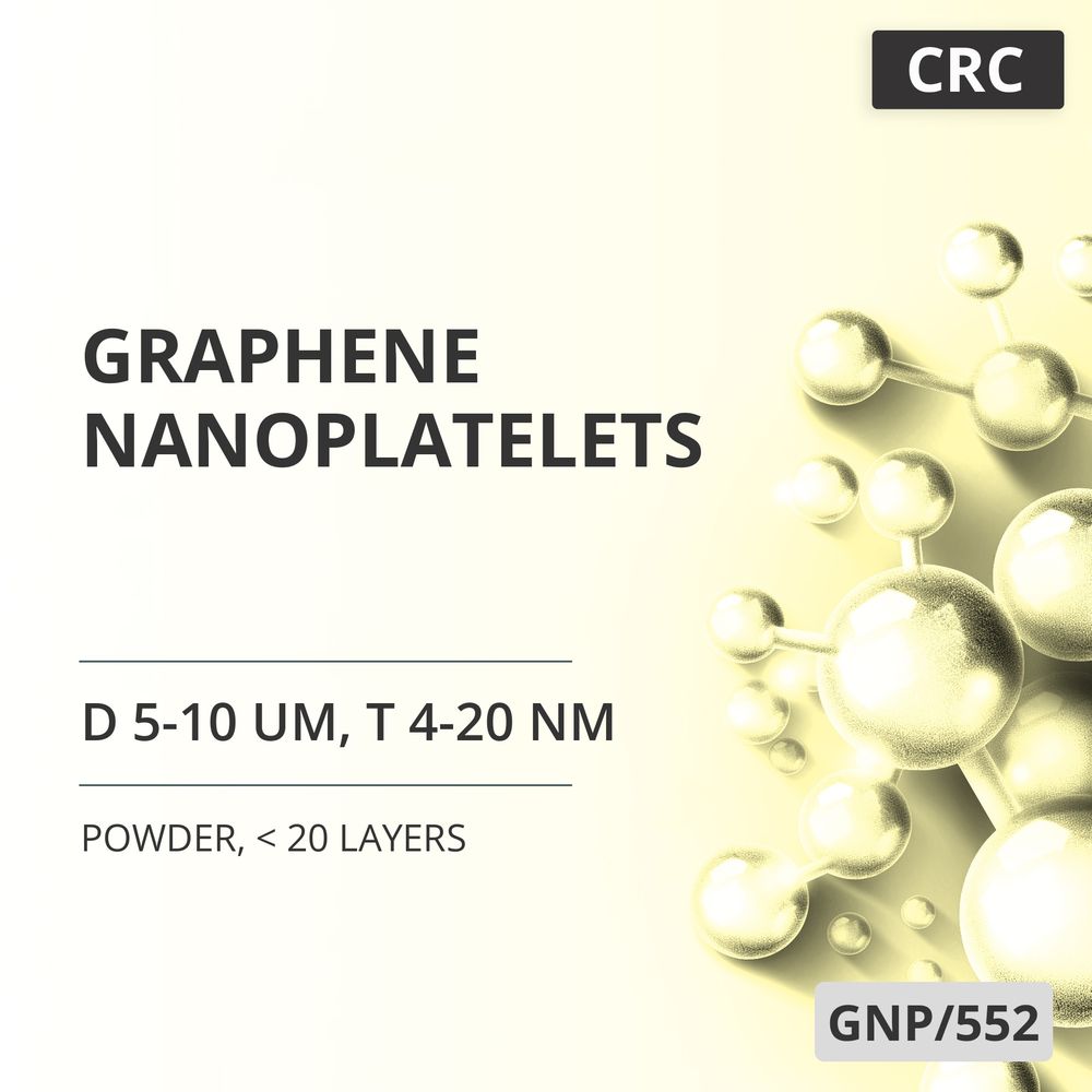 Graphene Nanoplatelets, D 5-10 um, T 4-20 nm, 99.5 wt%, < 20 Layers (GNP/552)