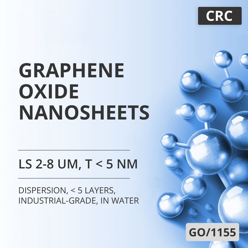Graphene Oxide Nanosheets, LS 2-8 um, T < 5 nm, 97 wt%, < 5 Layers, Industrial-Grade, in Water (GO/1155)
