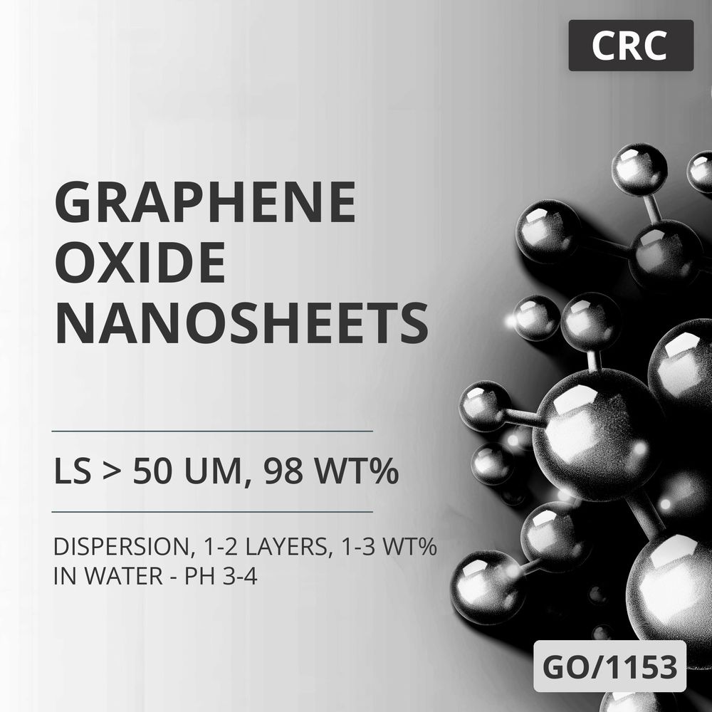 Graphene Oxide Nanosheets, LS > 50 um, 98 wt%, 1-2 Layers, 1-3 wt% in Water - pH 3-4 (GO/1153)