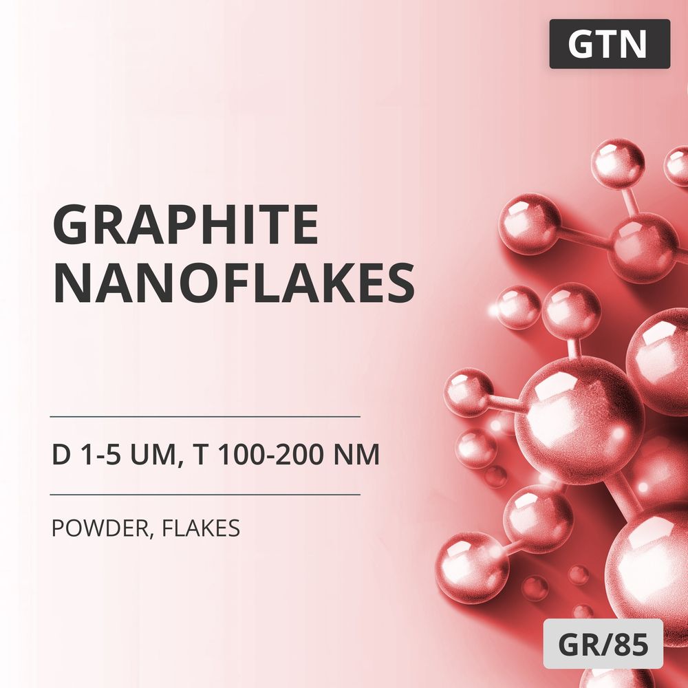 Graphite Nanoflakes, D 1-5 um, T 100-200 nm, 99.95 %, Flakes (GR/85)