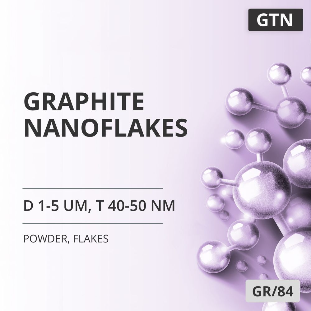 Graphite Nanoflakes, D 1-5 um, T 40-50 nm, 99.95 %, Flakes (GR/84)