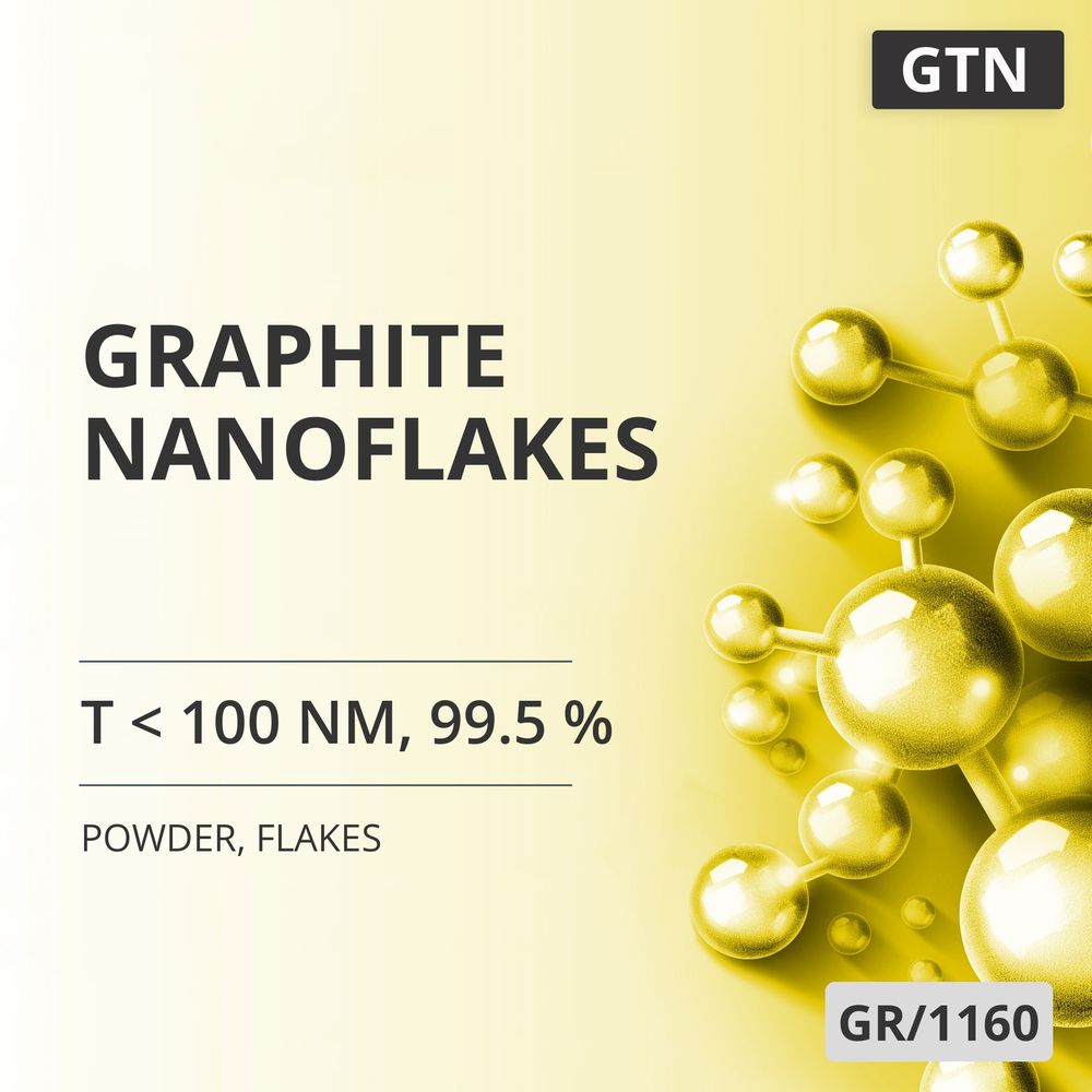 Graphite Nanoflakes, T < 100 nm, 99.5 %, Flakes (GR/1160)
