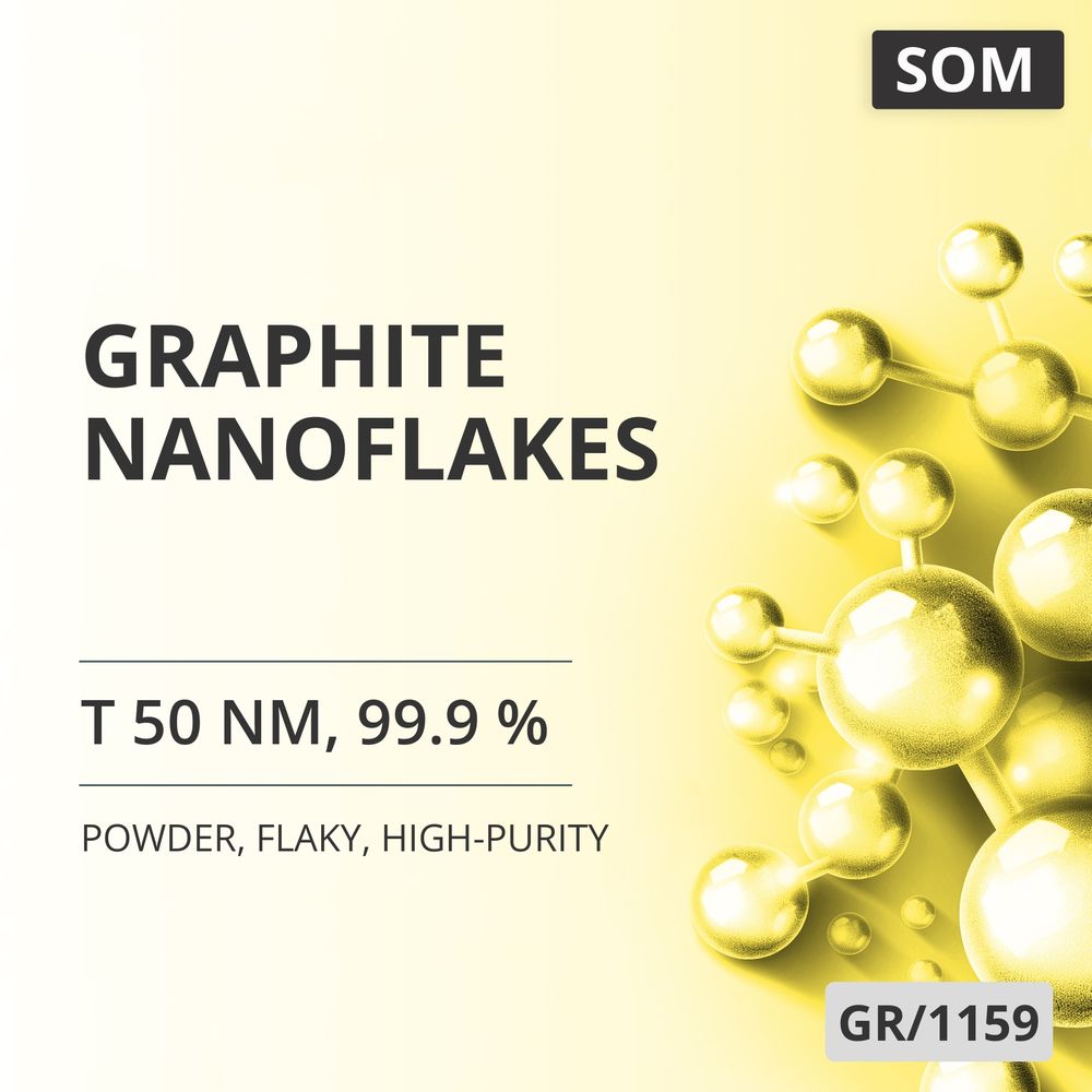 Graphite Nanoflakes, T 50 nm, 99.9 %, Flaky, High-Purity (GR/1159)