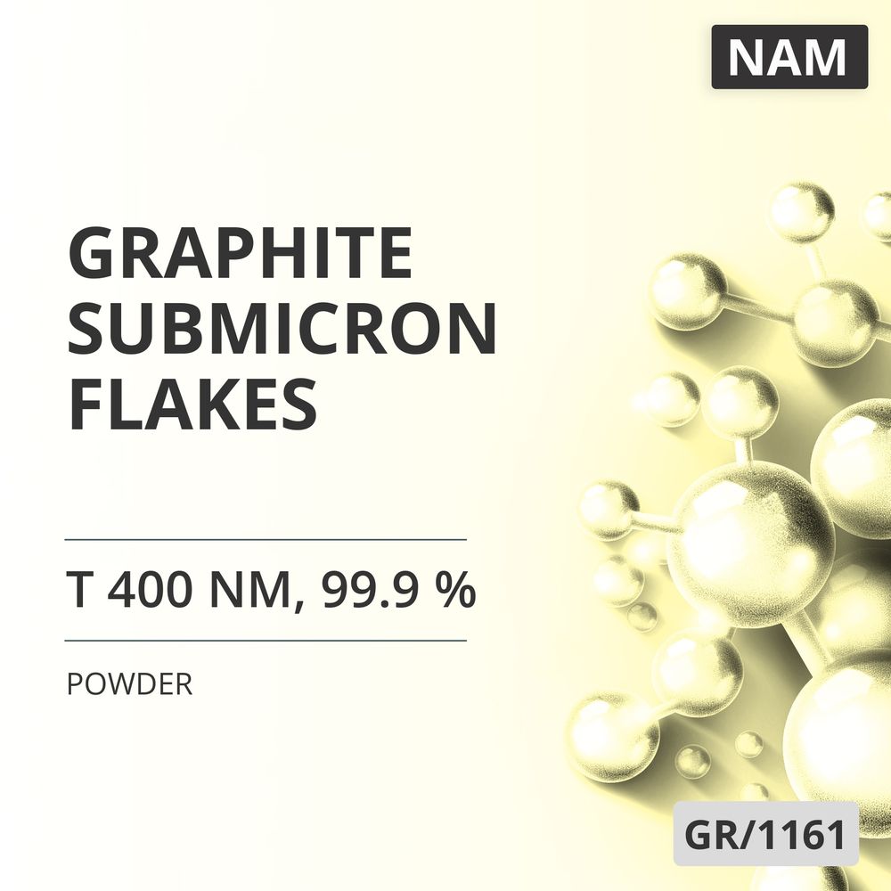 Graphite Submicron Flakes, T 400 nm, 99.9 % (GR/1161)