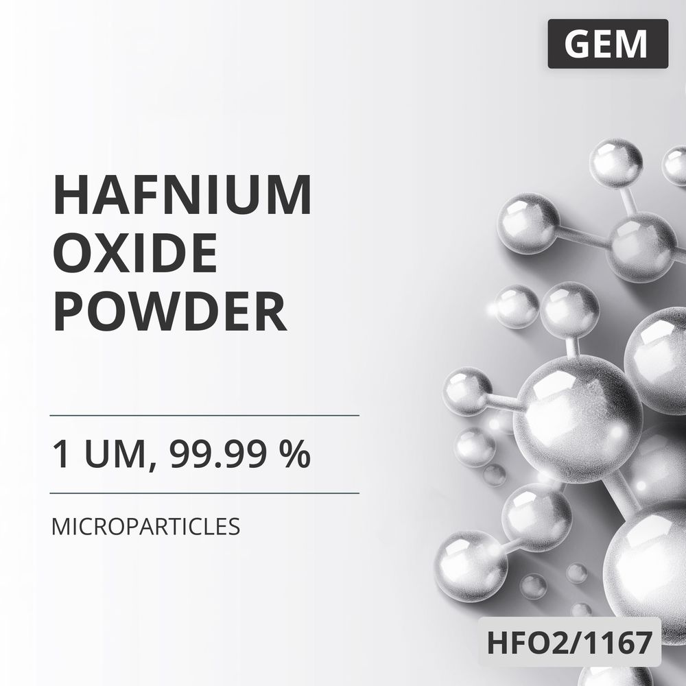 Hafnium Oxide Powder, 1 um, 99.99 % (HFO2/1167)
