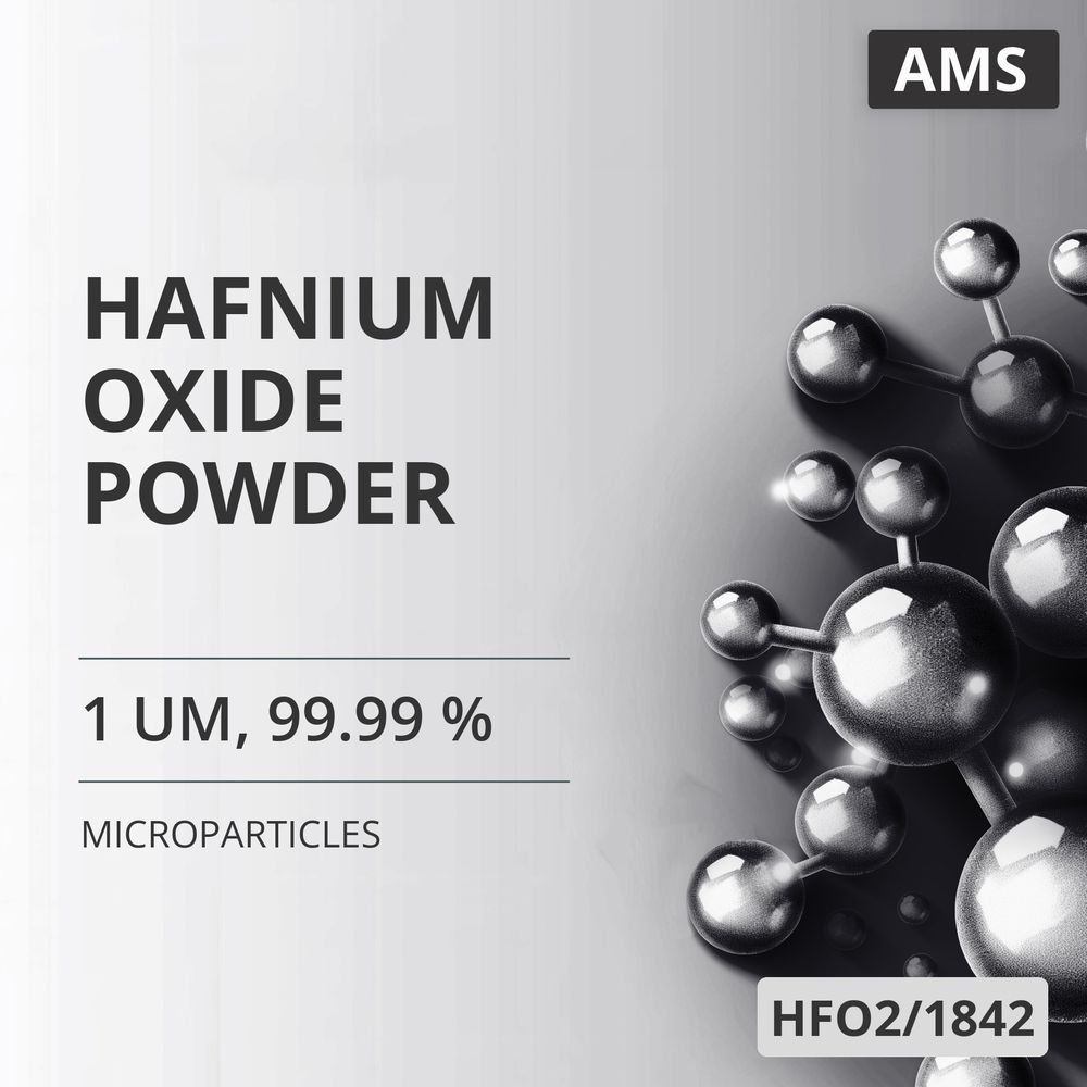 Hafnium Oxide Powder, 1 um, 99.99 % (HFO2/1842)