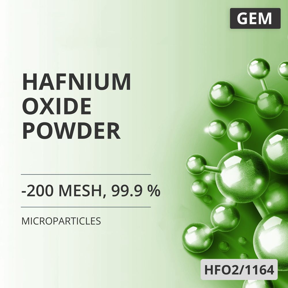 Hafnium Oxide Powder, -200 Mesh, 99.9 % (HFO2/1164)