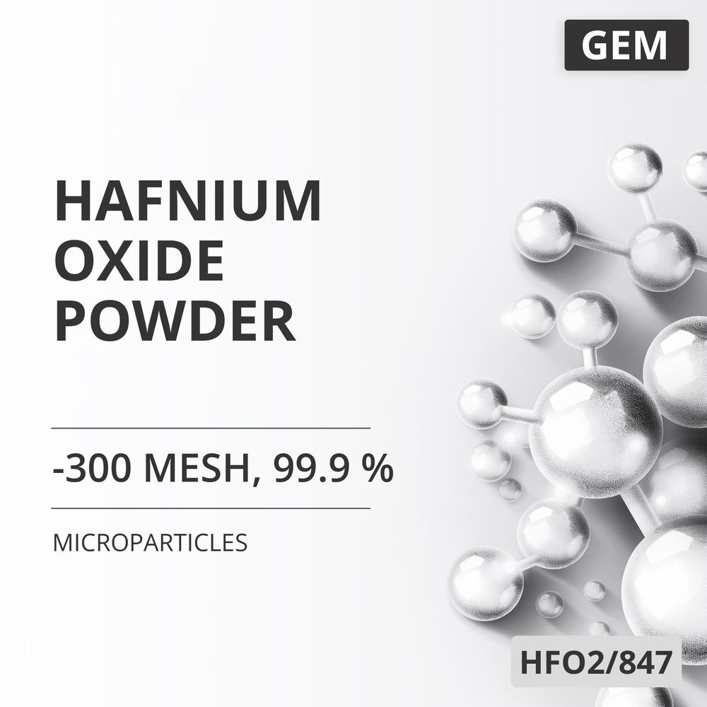 Hafnium Oxide Powder, -300 Mesh, 99.9 % (HFO2/847)