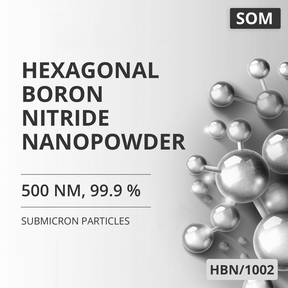 Hexagonal Boron Nitride Nanopowder, 500 nm, 99.9 % (HBN/1002)