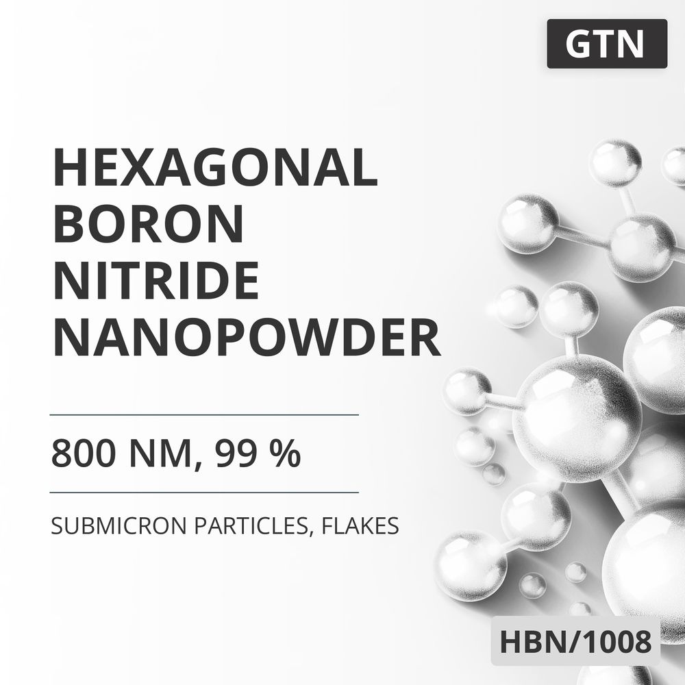 Hexagonal Boron Nitride Nanopowder, 800 nm, 99 %, Flakes (HBN/1008)