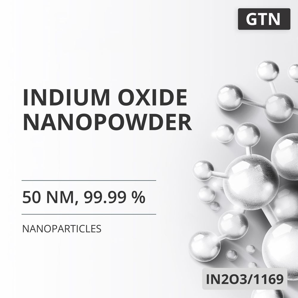Indium Oxide Nanopowder, 50 nm, 99.99 % (IN2O3/1169)