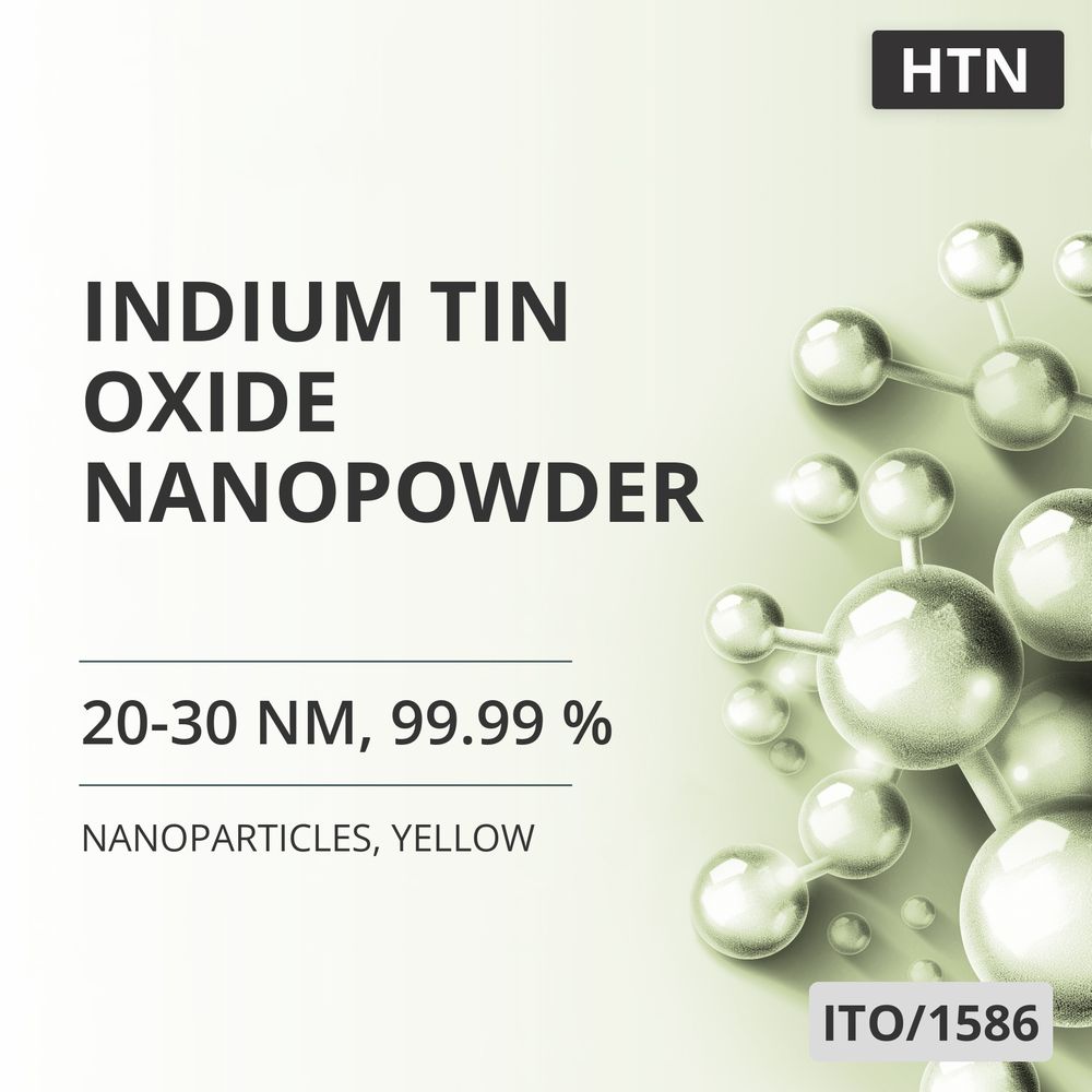 Indium Tin Oxide Nanopowder, 20-30 nm, 99.99 %, Yellow (ITO/1586)