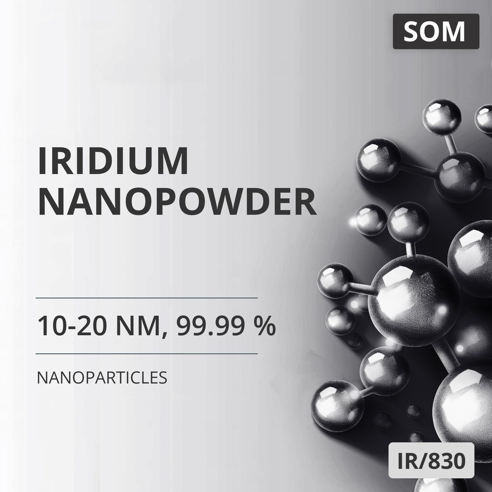 Iridium Nanopowder, 10-20 nm, 99.99 % (IR/830)