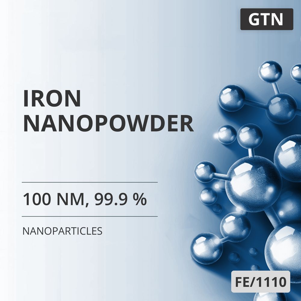 Iron Nanopowder, 100 nm, 99.9 % (FE/1110)