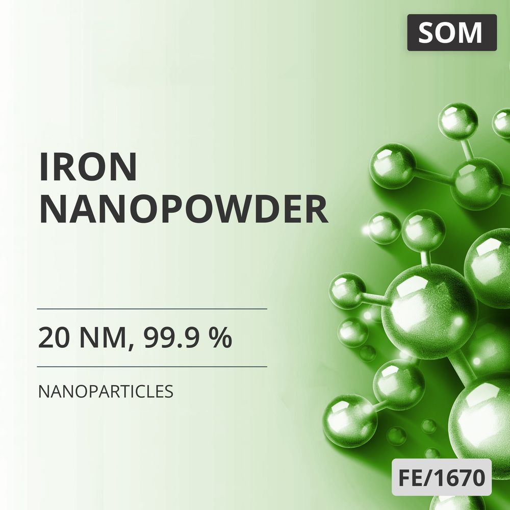 Iron Nanopowder, 20 nm, 99.9 % (FE/1670)