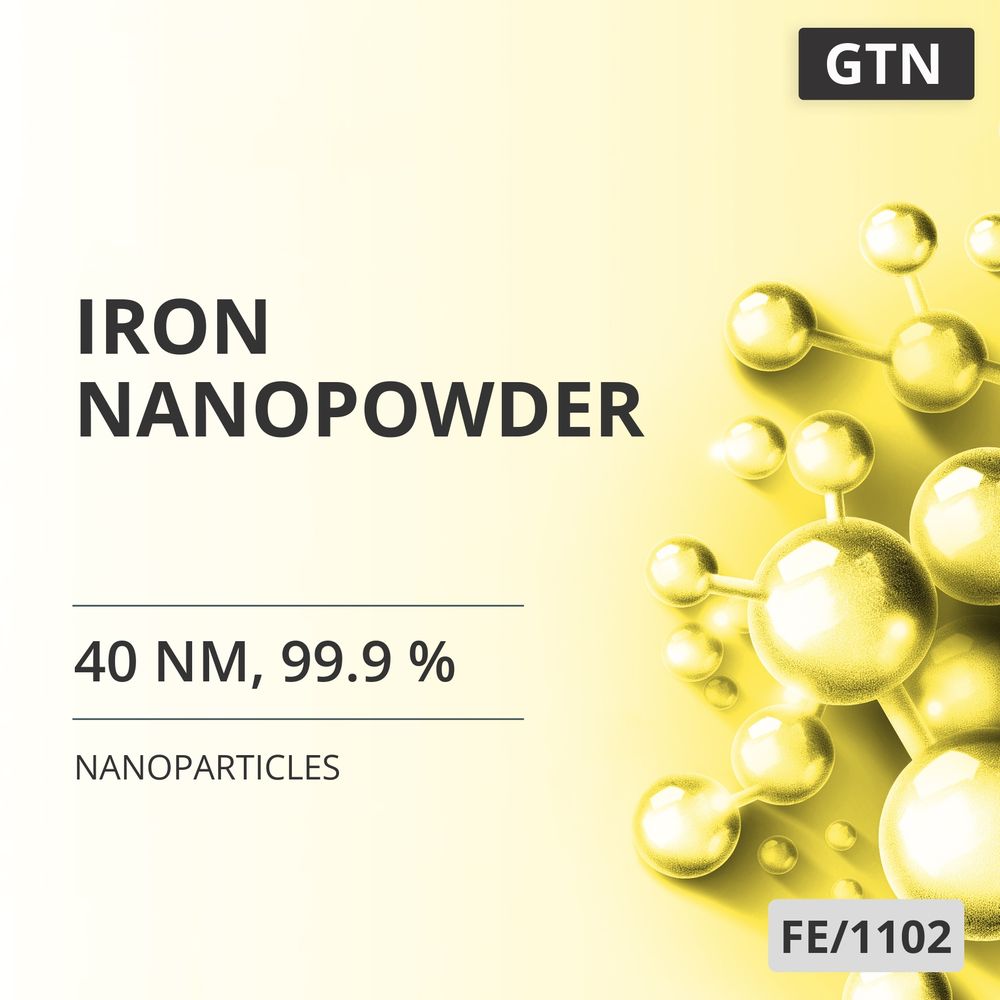 Iron Nanopowder, 40 nm, 99.9 % (FE/1102)