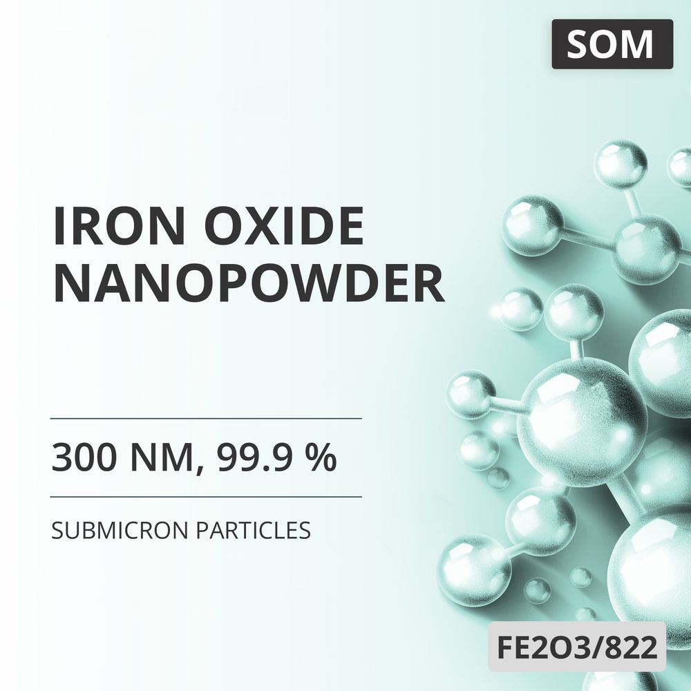 Iron Oxide Nanopowder, 300 nm, 99.9 % (FE2O3/822)