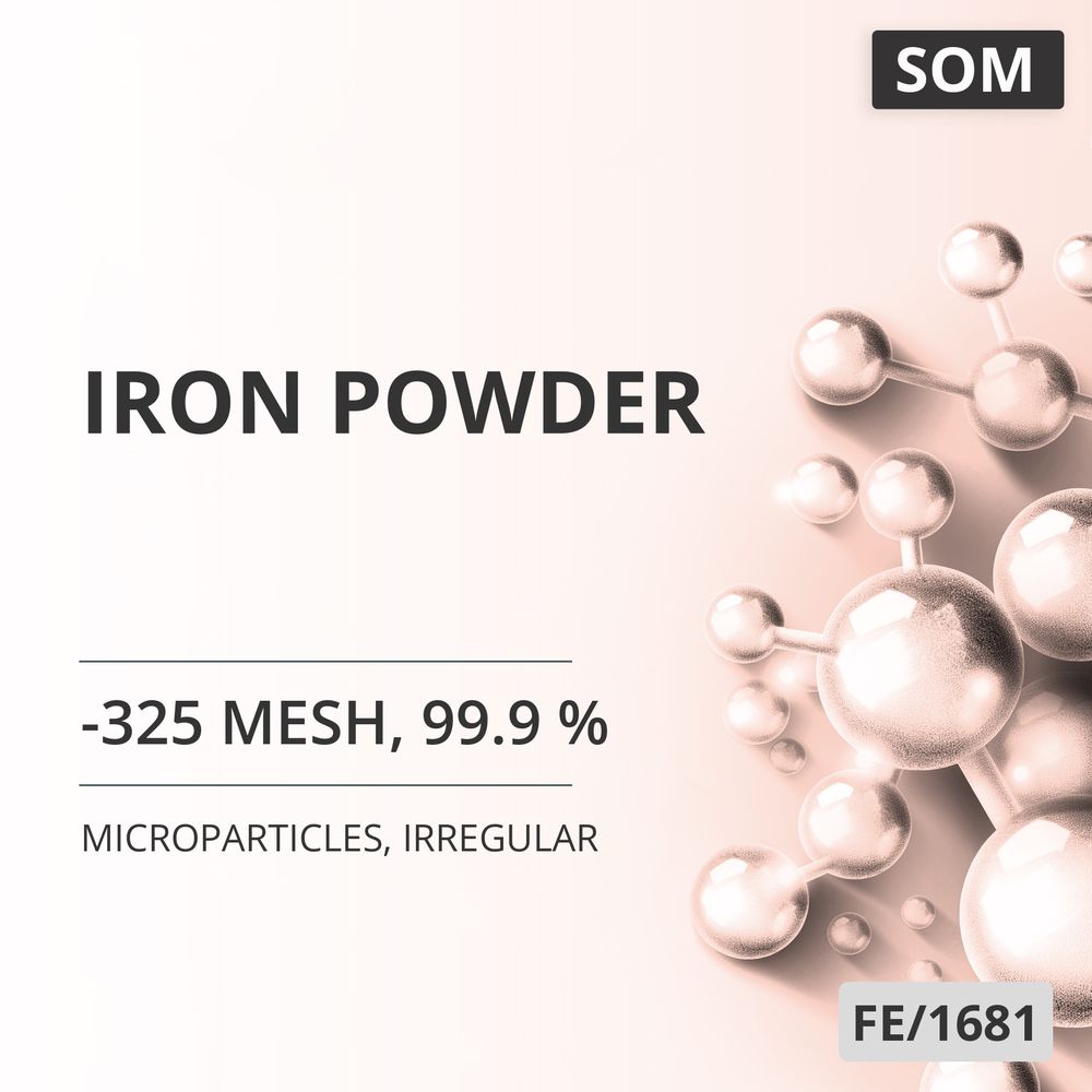 Iron Powder, -325 Mesh, 99.9 %, Irregular (FE/1681)