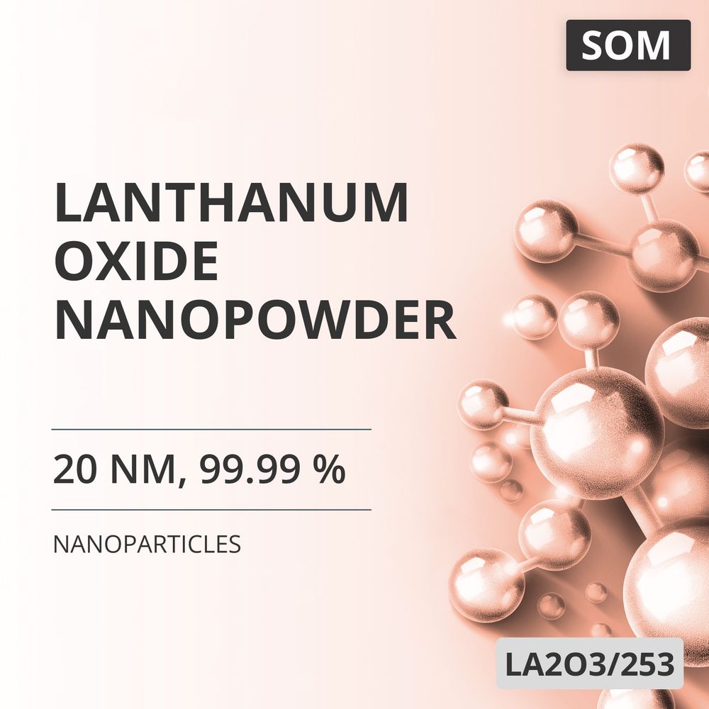 Lanthanum Oxide Nanopowder, 20 nm, 99.99 % (LA2O3/253)