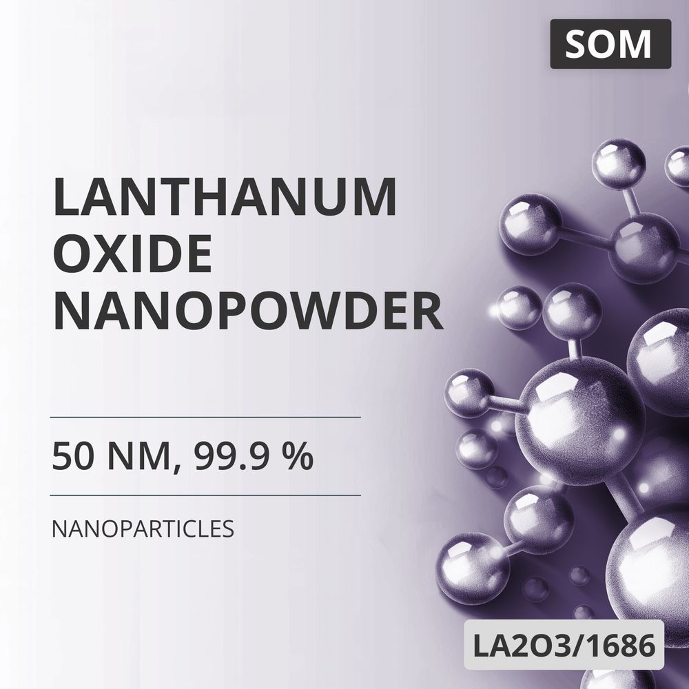 Lanthanum Oxide Nanopowder, 50 nm, 99.9 % (LA2O3/1686)