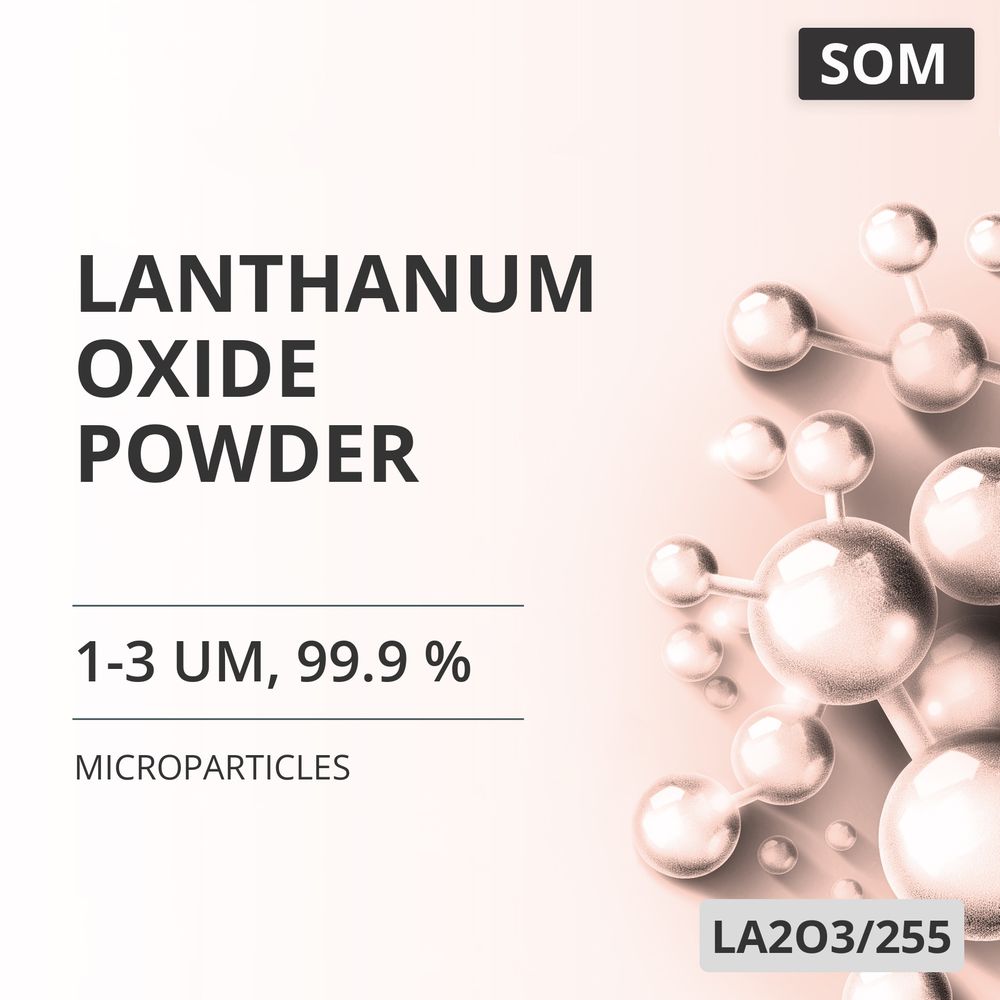 Lanthanum Oxide Powder, 1-3 um, 99.9 % (LA2O3/255)