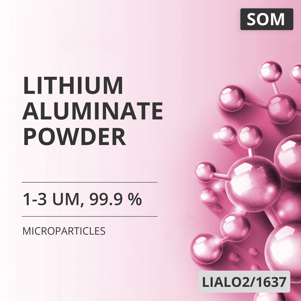 Lithium Aluminate Powder, 1-3 um, 99.9 % (LIALO2/1637)