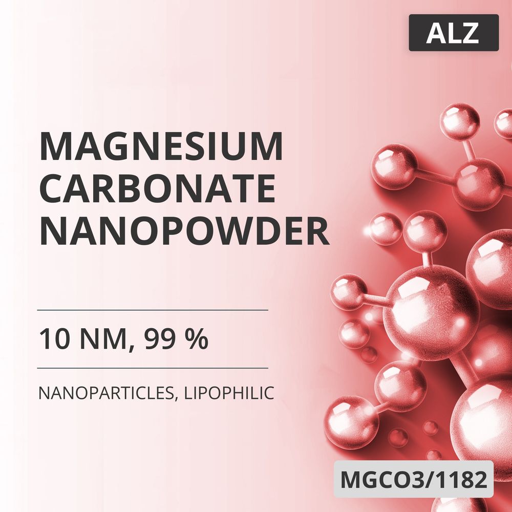 Magnesium Carbonate Nanopowder, 10 nm, 99 %, Lipophilic (MGCO3/1182)