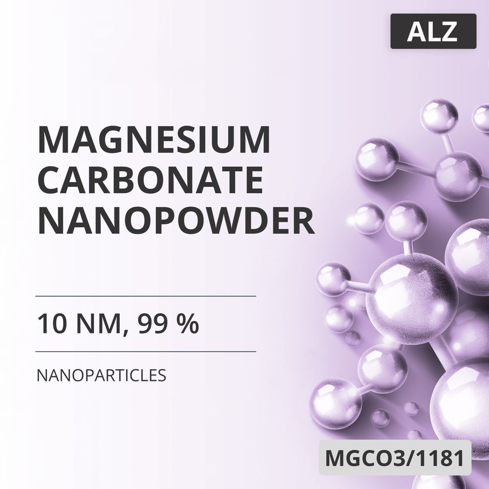 Magnesium Carbonate Nanopowder, 10 nm, 99 % (MGCO3/1181)