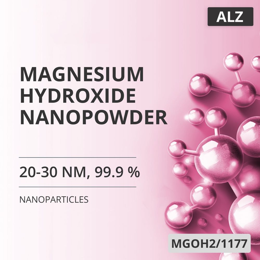 Magnesium Hydroxide Nanopowder, 20-30 nm, 99.9 % (MGOH2/1177)