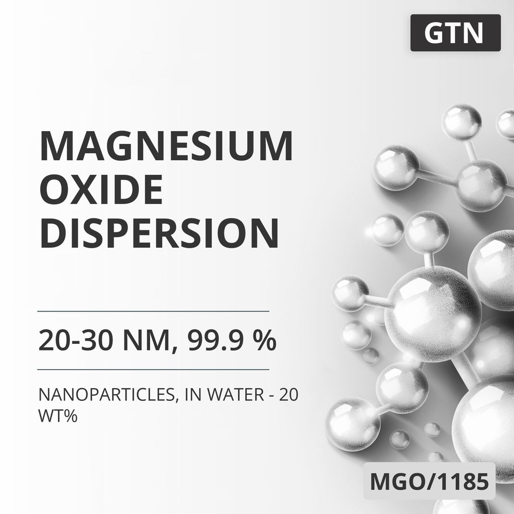 Magnesium Oxide Dispersion, 20-30 nm, 99.9 %, in Water - 20 wt% (MGO/1185)