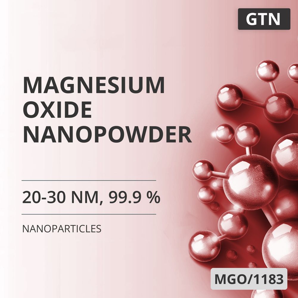 Magnesium Oxide Nanopowder, 20-30 nm, 99.9 % (MGO/1183)