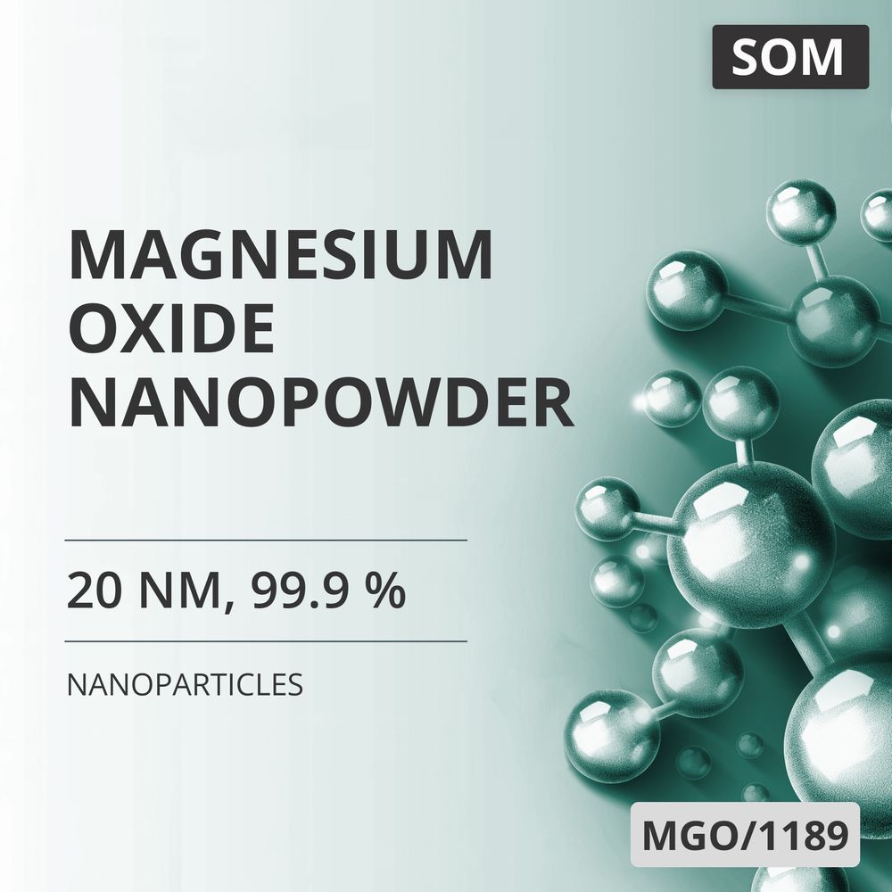 Magnesium Oxide Nanopowder, 20 nm, 99.9 % (MGO/1189)