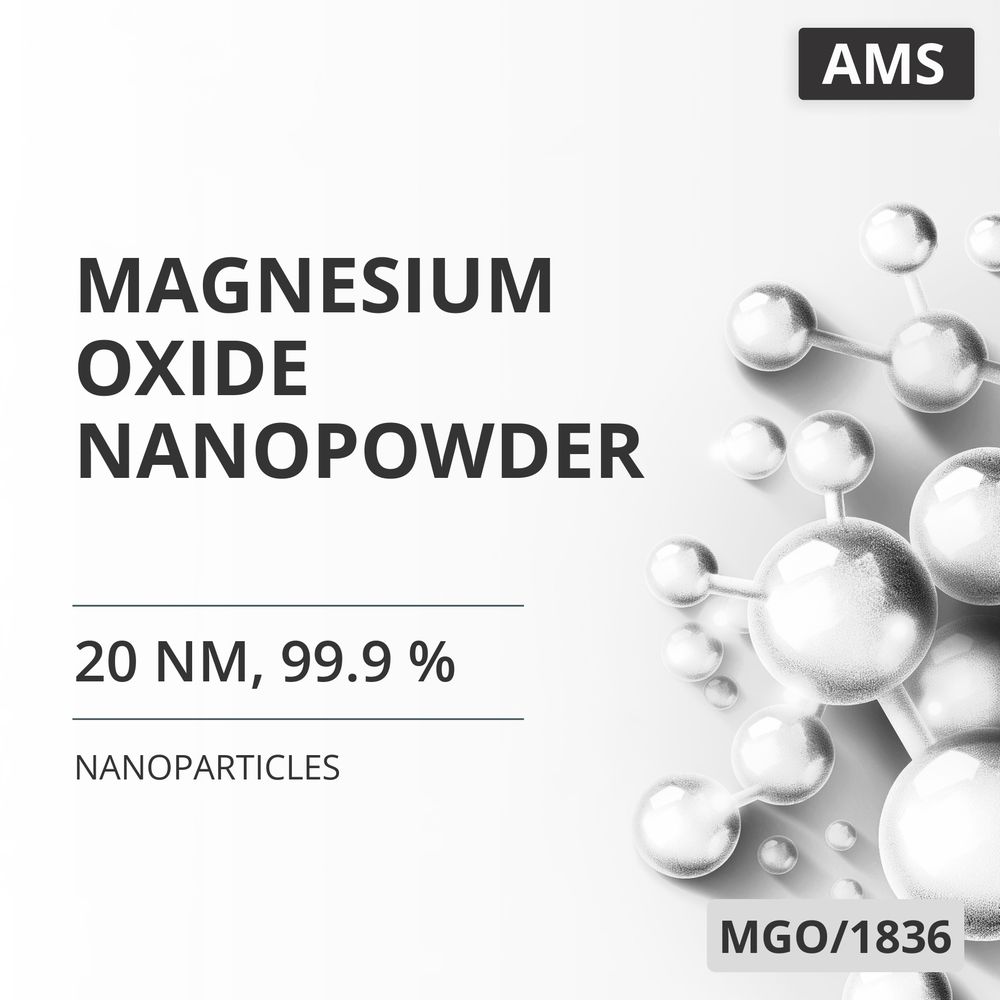Magnesium Oxide Nanopowder, 20 nm, 99.9 % (MGO/1836)