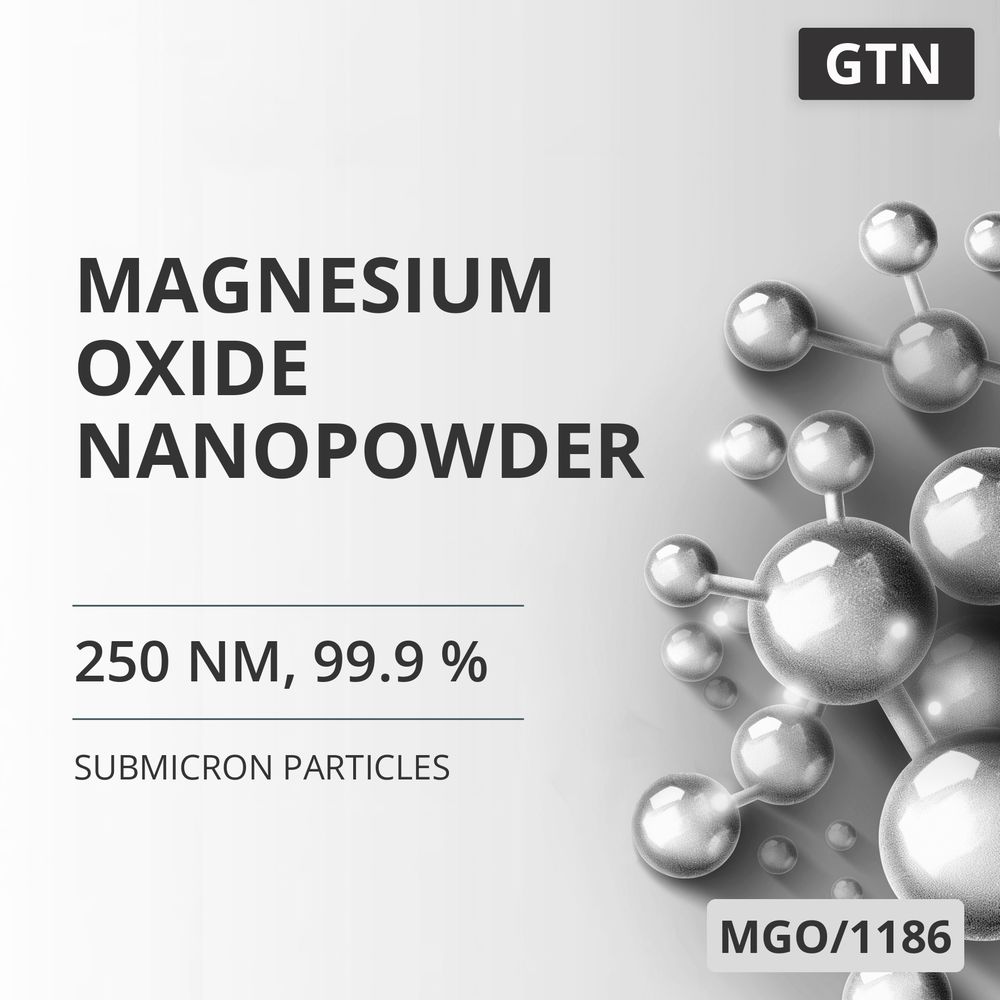 Magnesium Oxide Nanopowder, 250 nm, 99.9 % (MGO/1186)