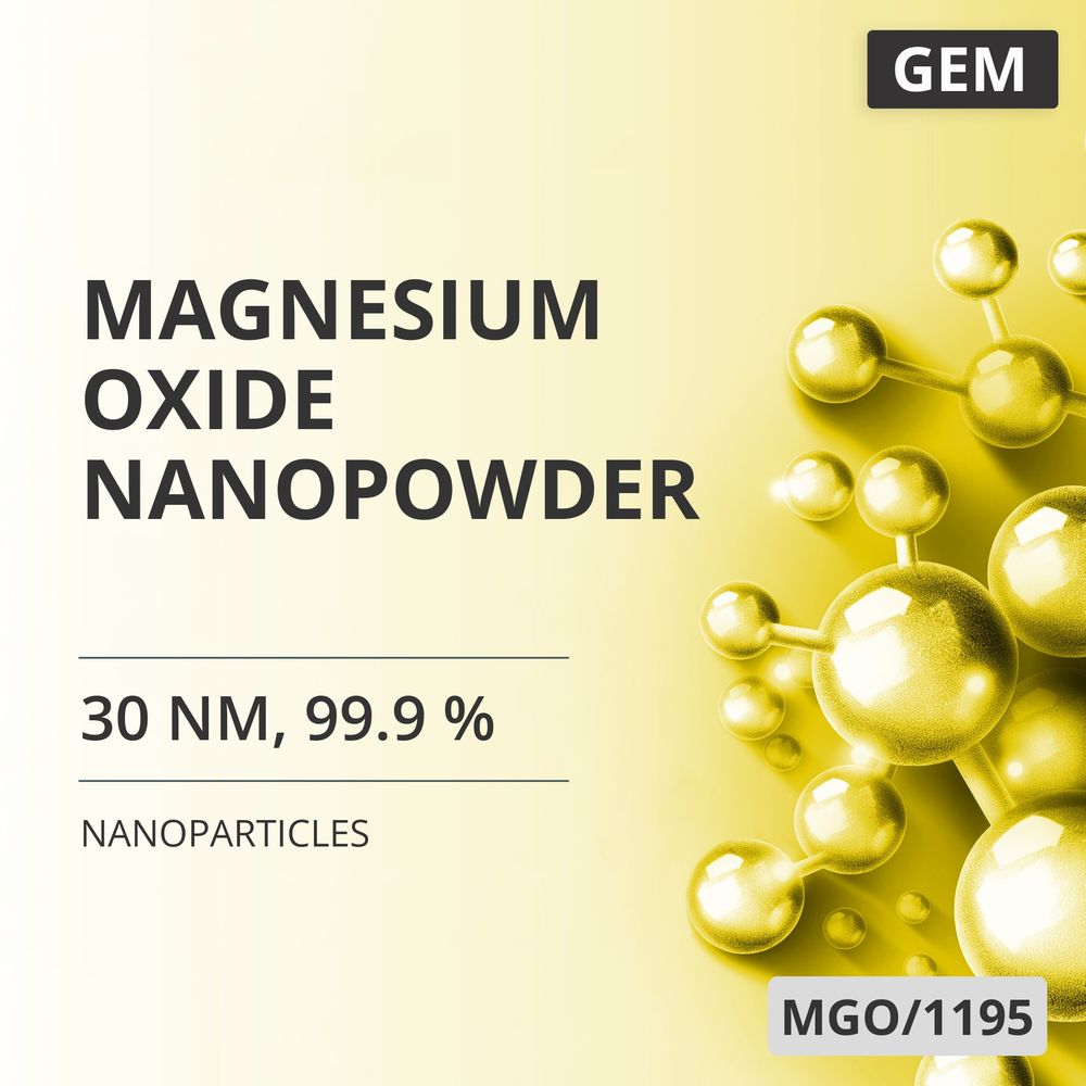 Magnesium Oxide Nanopowder, 30 nm, 99.9 % (MGO/1195)