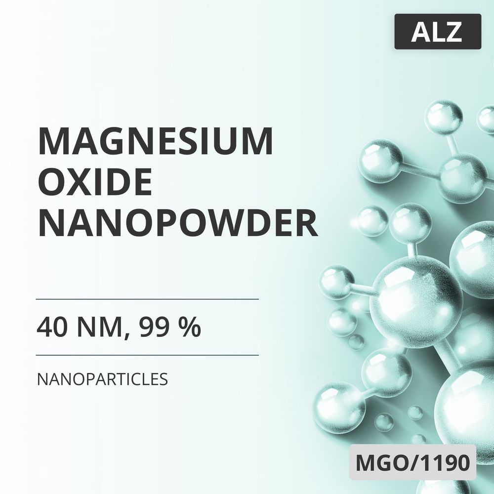 Magnesium Oxide Nanopowder, 40 nm, 99 % (MGO/1190)