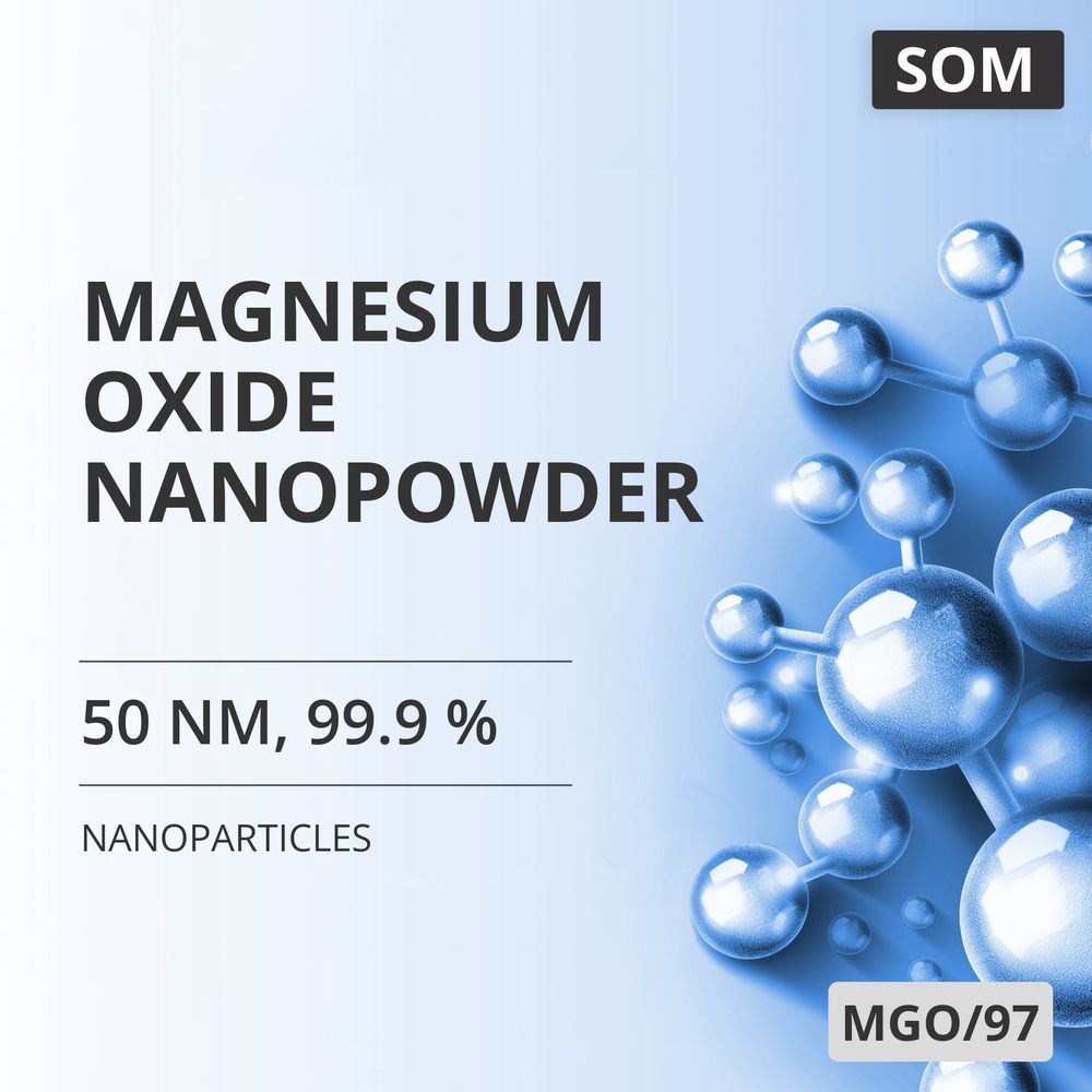 Magnesium Oxide Nanopowder, 50 nm, 99.9 % (MGO/97)