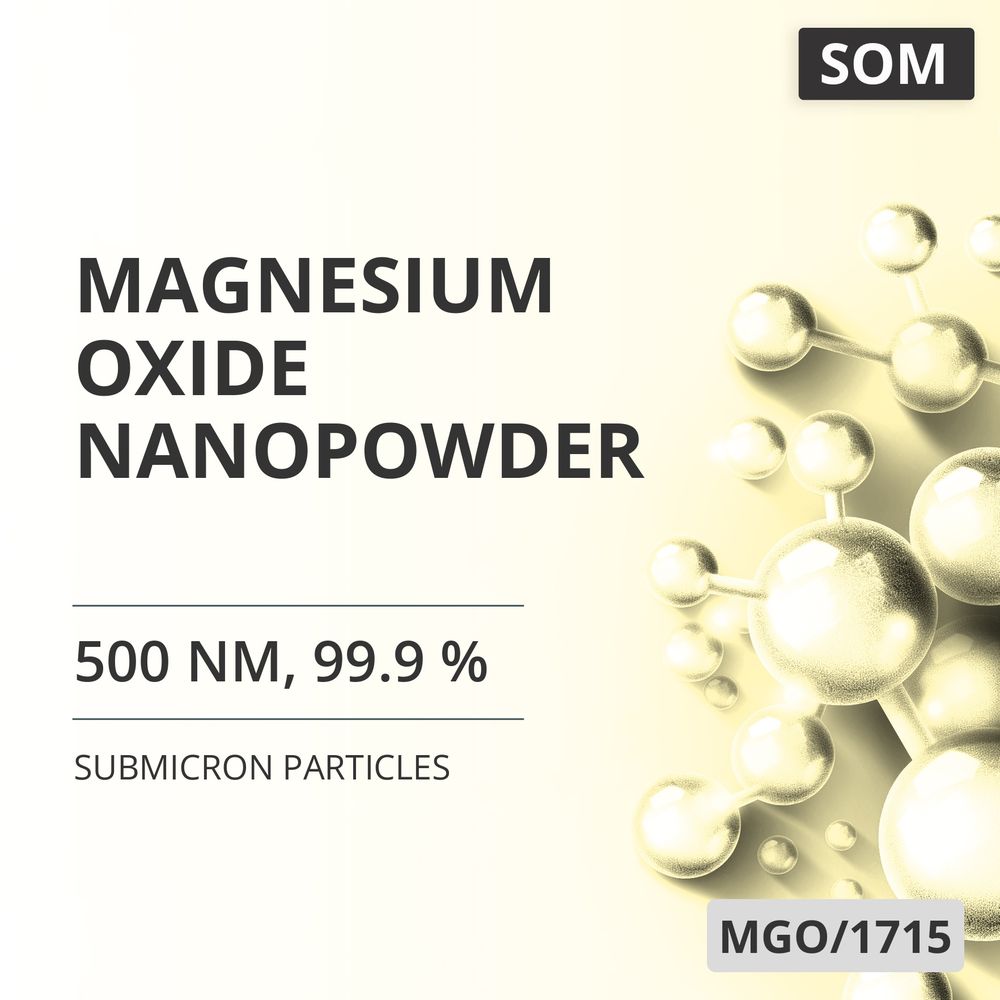 Magnesium Oxide Nanopowder, 500 nm, 99.9 % (MGO/1715)