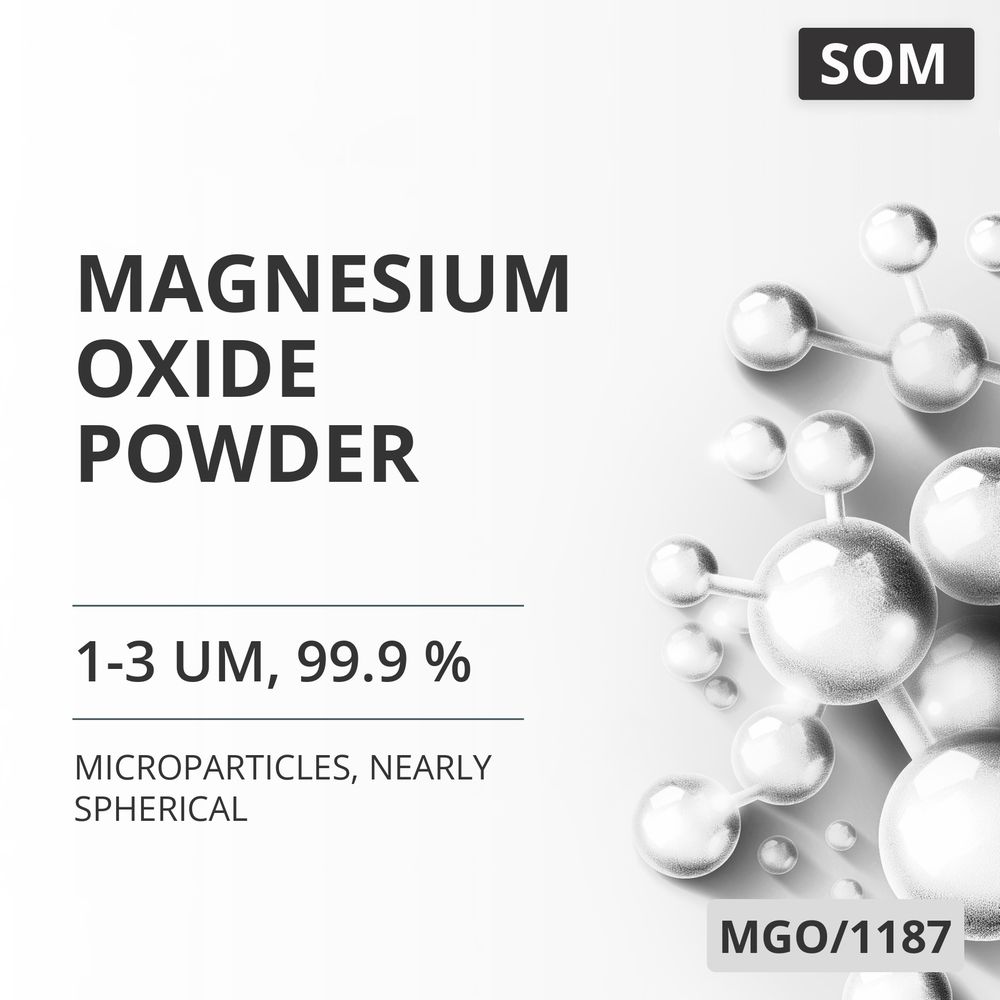 Magnesium Oxide Powder, 1-3 um, 99.9 %, Nearly Spherical (MGO/1187)