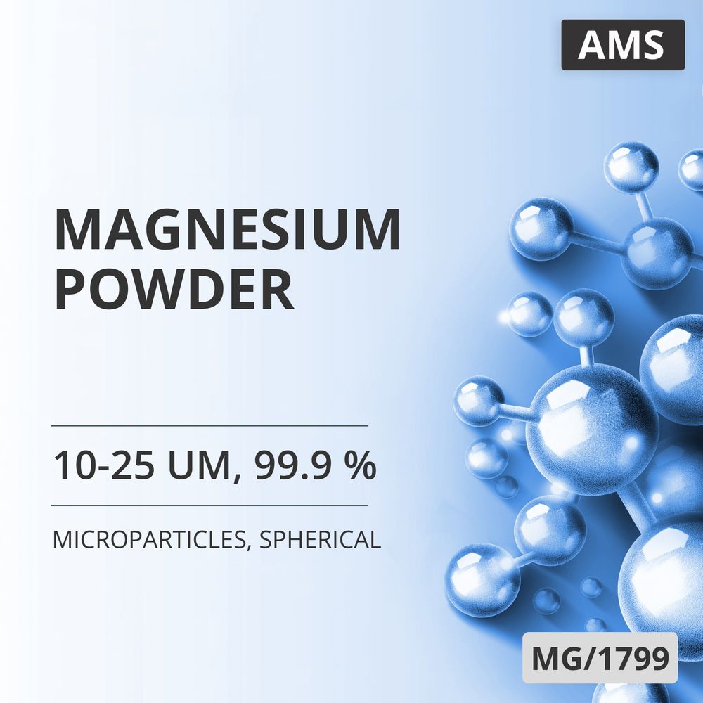 Magnesium Powder, 10-25 um, 99.9 %, Spherical (MG/1799)