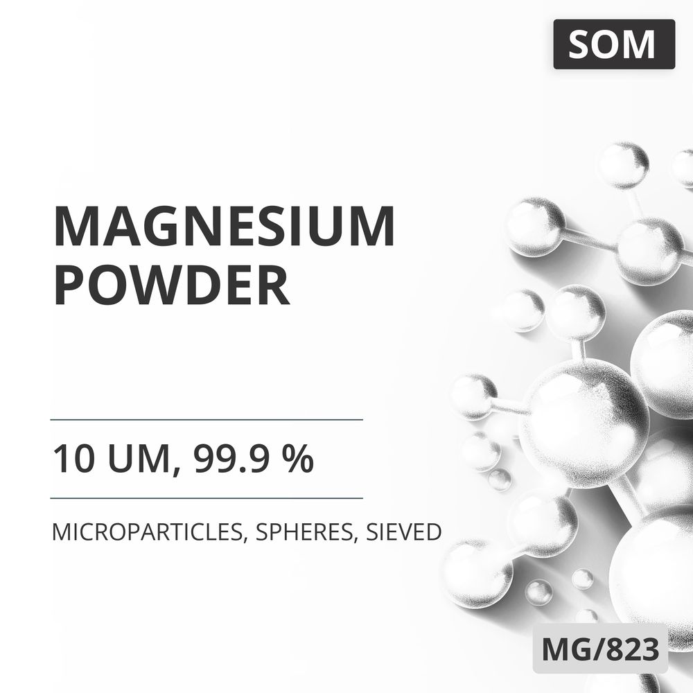 Magnesium Powder, 10 um, 99.9 %, Spheres, Sieved (MG/823)