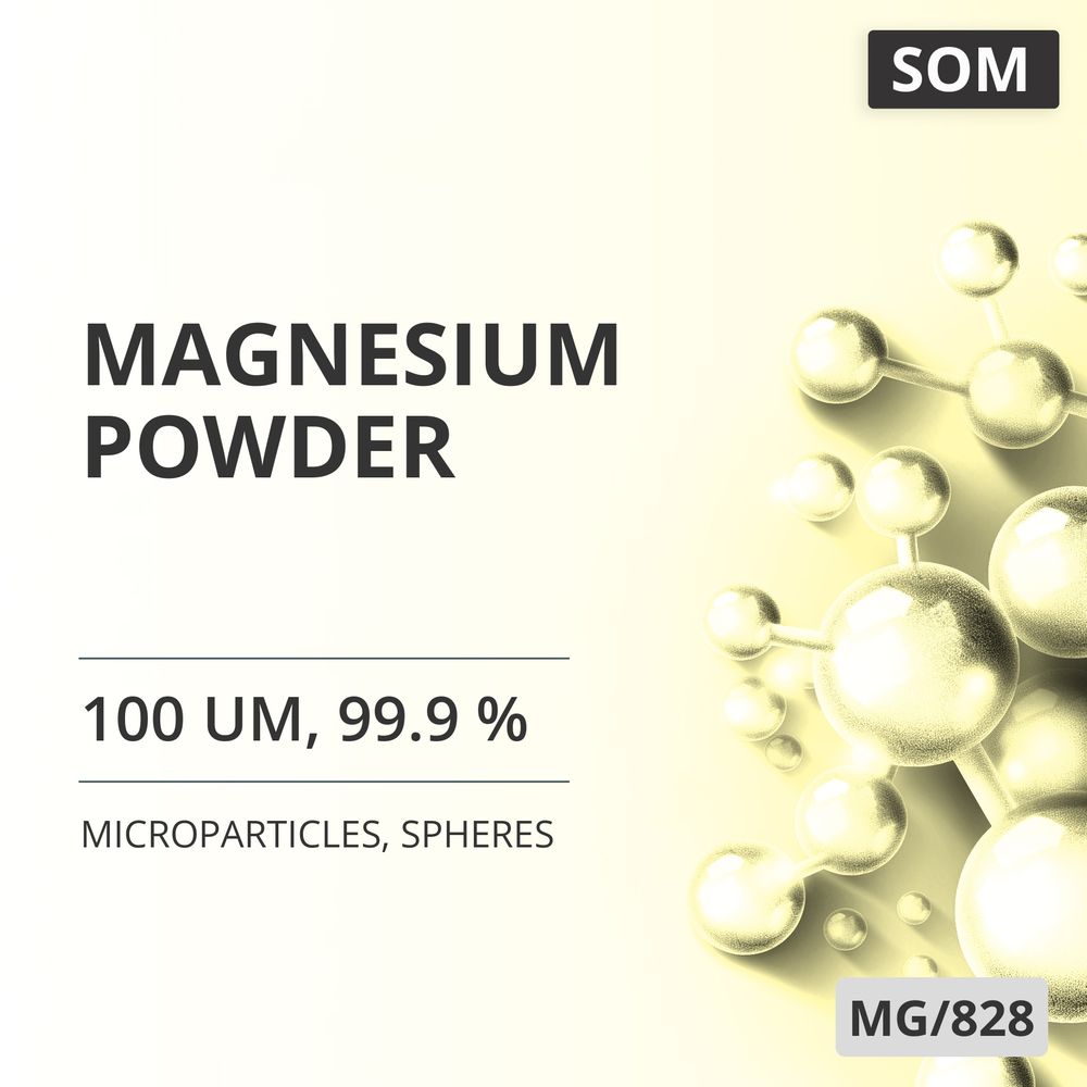 Magnesium Powder, 100 um, 99.9 %, Spheres (MG/828)
