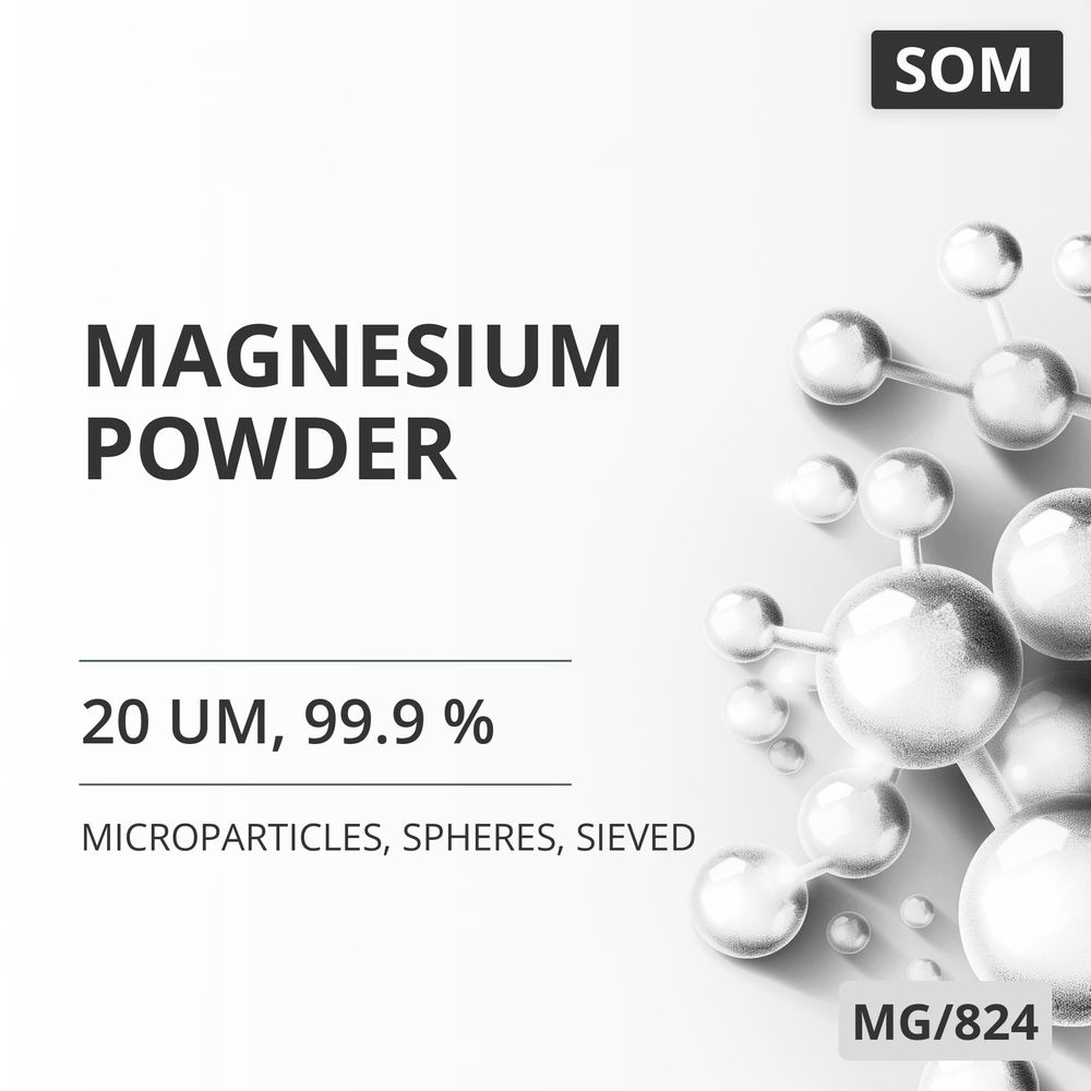Magnesium Powder, 20 um, 99.9 %, Spheres, Sieved (MG/824)