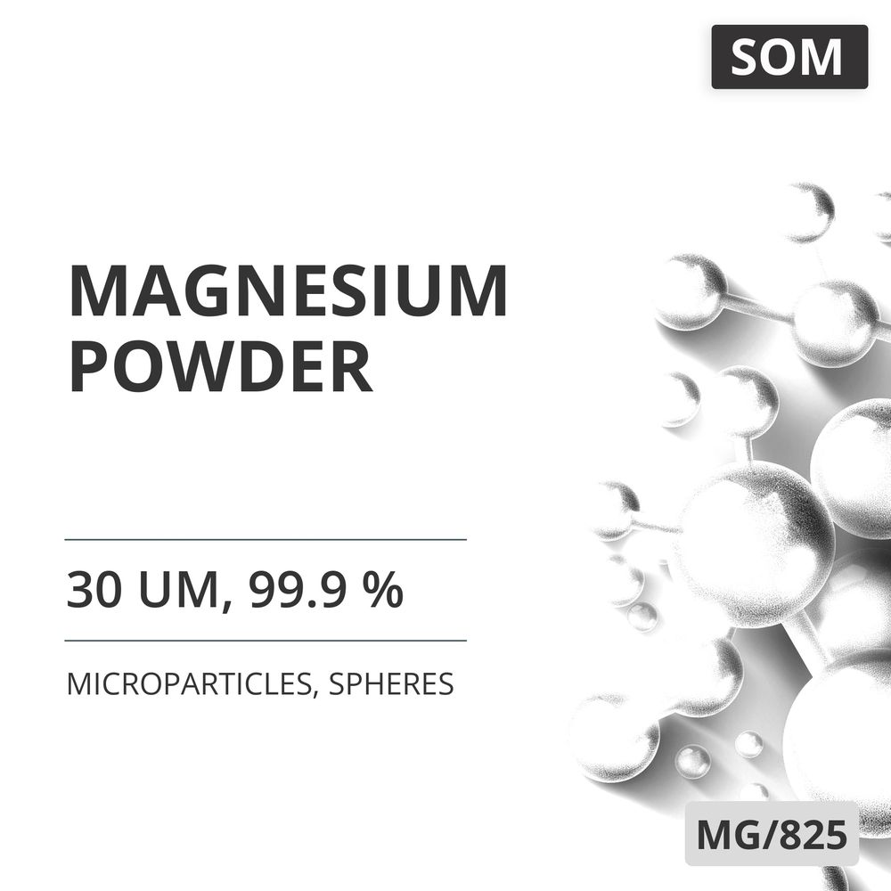Magnesium Powder, 30 um, 99.9 %, Spheres (MG/825)