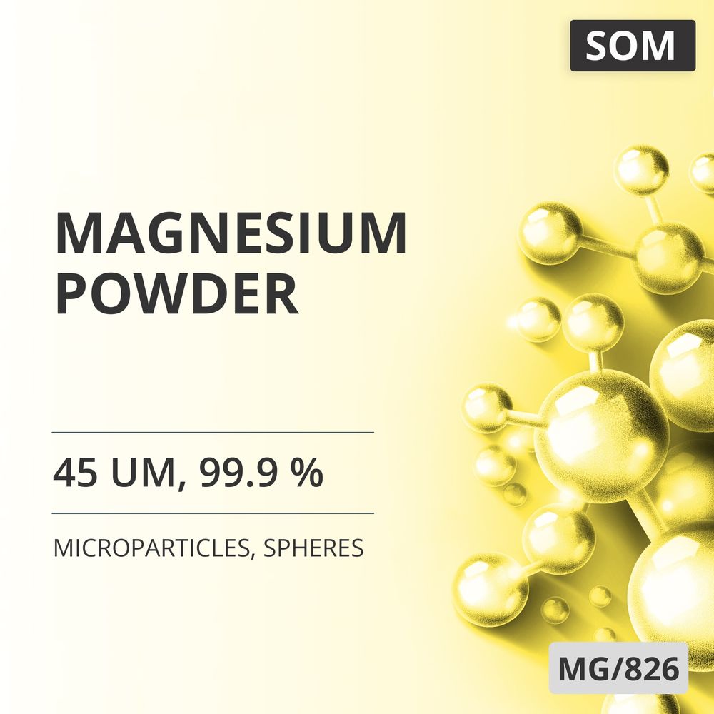 Magnesium Powder, 45 um, 99.9 %, Spheres (MG/826)
